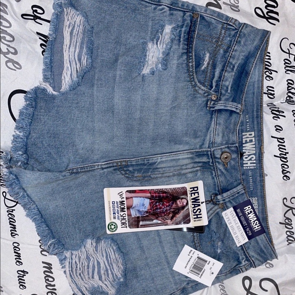 Rewash mom short/ high rise